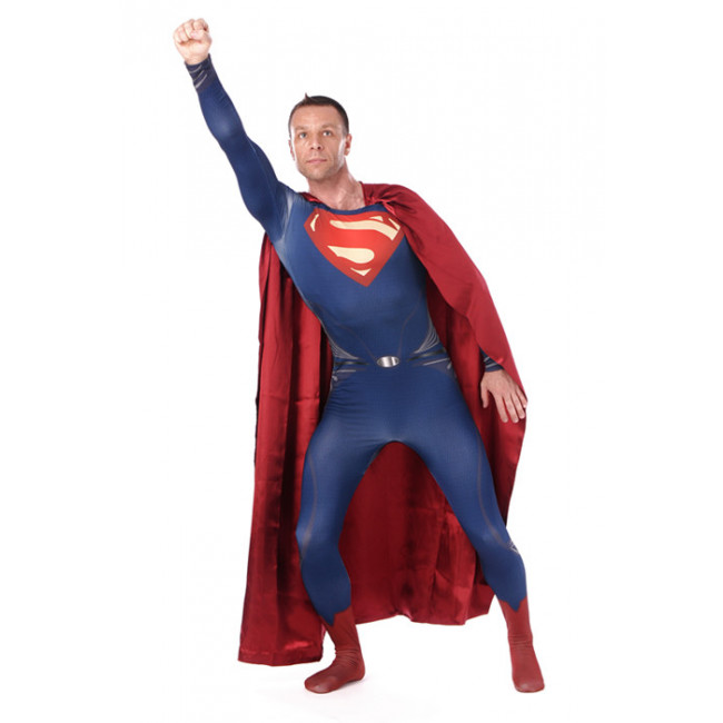 Superman Blue Zentai Suit/Buy Blue Color Full Body Superman Spandex ...