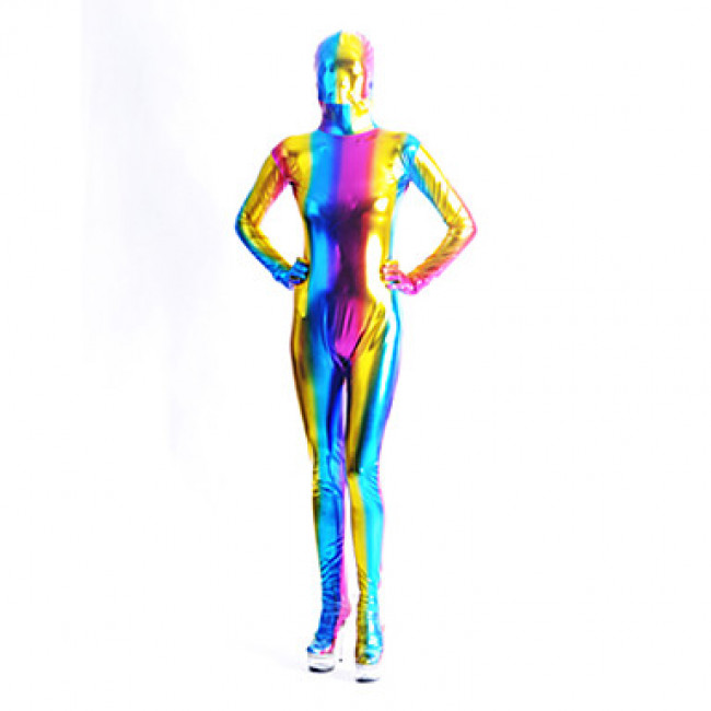 Adult Multicolor Lycra Full Body Zentai Suit 3D Printing Halloween